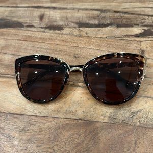 Quay Australia Polarized Honey Tortoise/Brown Cat Eye Sunglasses
